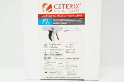 Ceterix CTX-A003 NovoStitch Plus M e n i s c a l Repair System, Size 2-0 (x)